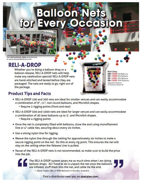 Relia-drop Balloon Nets