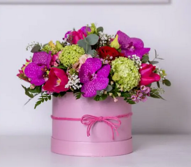 HAT BOXES: PALE PINK ROUND SYMPHONY HAT BOXES (SET OF 3)