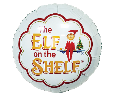 18" ROUND ELF ON THE SHELF LOGO FOIL