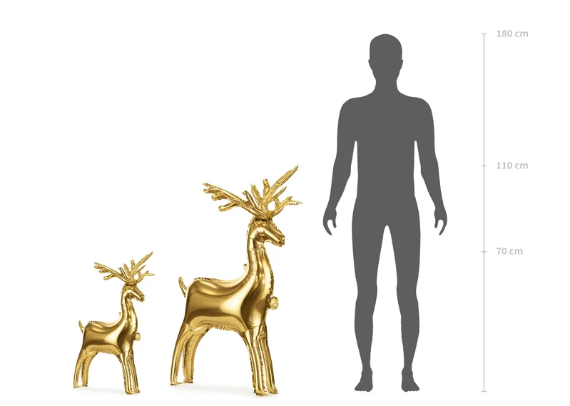 33" STANDING REINDEER FOIL