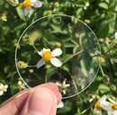 TRANSPARENT ACRYLIC CIRCLE DISC (9CM DIAMETER, 3MM THICK)