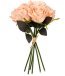 FLORAL: ELEGANZA EUGENIE ROSE BUNCH X 6 CHAMPAGNE