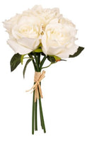 FLORAL: EUGENIE ROSE BUD BUNCH X 6 WHITE