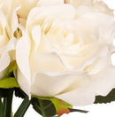 FLORAL: EUGENIE ROSE BUD BUNCH X 6 WHITE