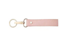 LEATHER WRISTLET KEYCHAIN PINK