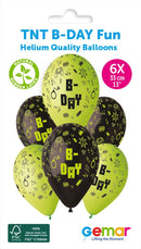 13" GEMAR RETAIL LATEX TNT BIRTHDAY FUN