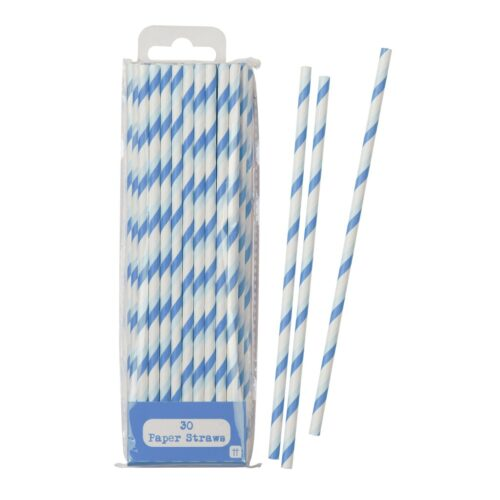 MIX AND MATCH BLUE STRAWS (30 STRAWS PER PACK)