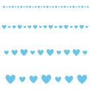 GARLAND: BLUE HEARTS GARLAND (9FT)