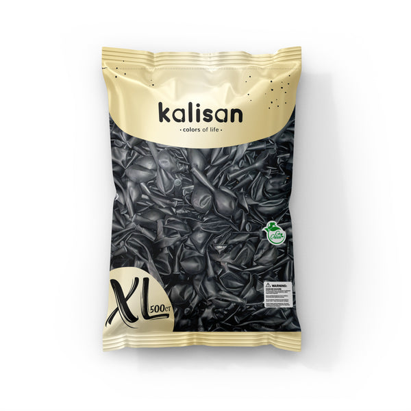 12" KALISAN STANDARD BLACK LATEX (500 PER BAG)