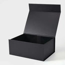 BOX: MEDIUM BLACK MAGNETIC GIFT BOX WITH RIBBON (PACK OF 10)