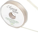 RIBBON: 3mm ELEGANZA DOUBLE FACED SATIN RIBBON CREAM NO.62 (3MM x 50M)
