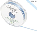 RIBBON: 3mm ELEGANZA DOUBLE FACED SATIN RIBBON LIGHT BLUE NO.25 (3MM X 50M)