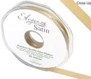 RIBBON: 10mm ELEGANZA DOUBLE FACED SATIN RIBBON GOLD No.35 (10MM X20M)