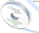 RIBBON: 10mm ELEGANZA DOUBLE FACED SATIN RIBBON LIGHT BLUE No.25 (10MM X20M)