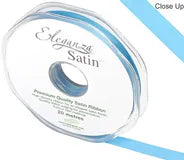 RIBBON: 10mm ELEGANZA DOUBLE FACED SATIN RIBBON TURQUOISE No.55 (10MM X20M)