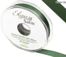 RIBBON: 15mm ELEGANZA DOUBLE FACED SATIN RIBBON SAGE GREEN No.51 (15MM X20M)