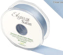RIBBON: 25mm ELEGANZA DOUBLE FACED SATIN RIBBON LIGHT BLUE NO.25 (25MM X 20M)