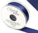 RIBBON: 25mm ELEGANZA DOUBLE FACED SATIN RIBBON NAVY BLUE NO.19 (25MM X 20M)