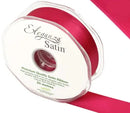 RIBBON: 25mm ELEGANZA DOUBLE FACED SATIN RIBBON DEEP CERISE NO.30 (25MM X 20M)