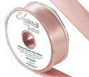 RIBBON: 25mm ELEGANZA DOUBLE FACED SATIN RIBBON ROSE GOLD NO.87 (25MM X 20M)