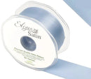 RIBBON: 38mm ELEGANZA DOUBLE FACED SATIN RIBBON LIGHT BLUE NO.25 (38MM X 20M)