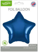 19" NAVY BLUE STAR PACKAGED FOIL