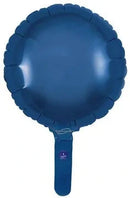 9" NAVY BLUE ROUND PACKAGED FOIL (PACK OF 5)