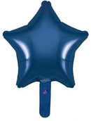 9" NAVY BLUE STAR PACKAGED FOIL (PACK OF 5)