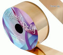 RIBBON: 50mm ELEGANZA POLY RIBBON METALLIC GOLD (50MM X 25M)