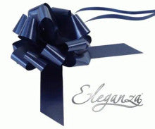 PULL BOWS: 30mm ELEGANZA POLY PULL BOWS NAVY BLUE NO.19 (20 PER PACK)