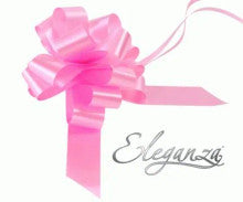 PULL BOWS: 30mm ELEGANZA POLY PULL BOWS CLASSIC PINK NO.07 (20 PER PACK)