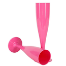 10 X PINK DISPOSABLE PLASTIC CHAMPAGNE FLUTES 175ML 6OZ