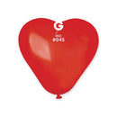 6" GEMAR RED HEART-SHAPE LATEX (100 PER BAG)