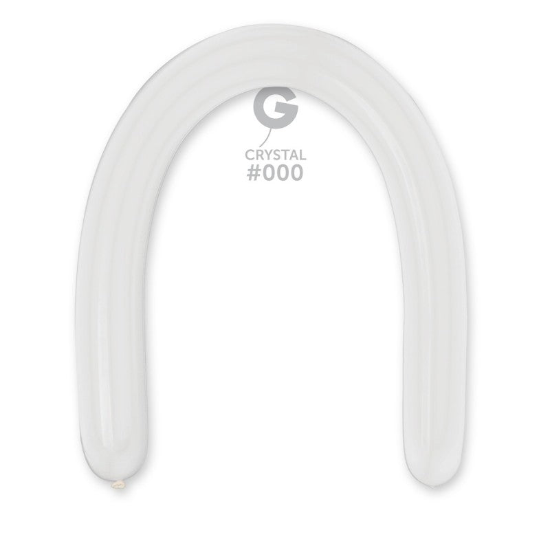 350G GEMAR MODELLING BALLOONS CRYSTAL CLEAR