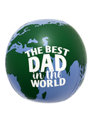 BEST DAD IN THE WORLD VINYL DECAL FOR 15" GLOBE