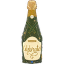 37" SPARKLE CELEBRATE CHAMPAGNE BOTTLE FOIL
