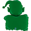 28" CHRISTMAS ELF WITH MESSAGE FOIL