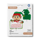 28" CHRISTMAS ELF WITH MESSAGE FOIL