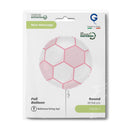 18" ROUND PINK SOCCER BALL FOIL