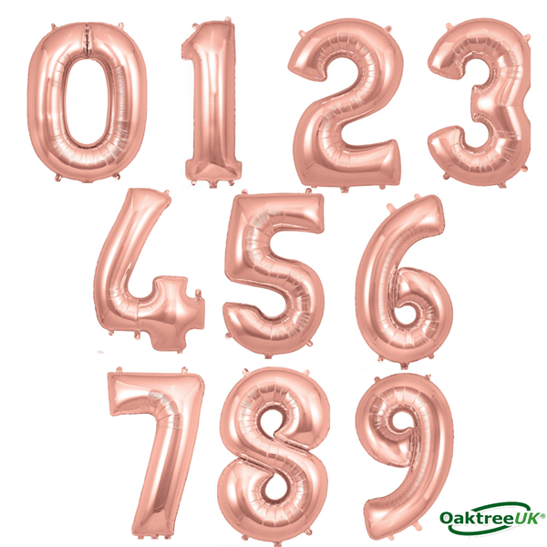 LARGE NUMBER ROSE GOLD FOILS BUNDLE