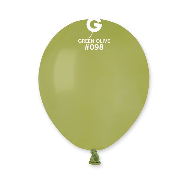 5" GEMAR GREEN OLIVE #098 LATEX (50 PER PACK)
