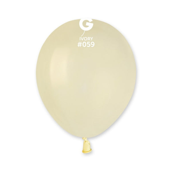 5" GEMAR IVORY #059 LATEX (50 PER PACK)