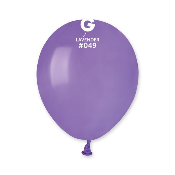 5" GEMAR LAVENDER #049 LATEX (50 PER PACK)