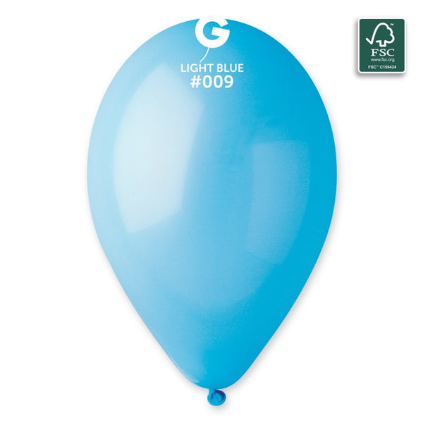 12" GEMAR LIGHT BLUE #009 LATEX (50 PER PACK)