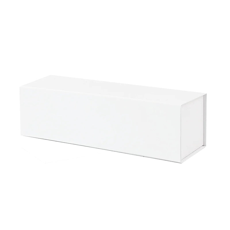 BOX: MAGNETIC WINE GIFT BOX - WHITE (90x330x90)