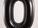 34" NUMBER ZERO BLACK FOIL