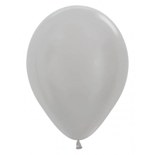 12" SEMPERTEX PEARL SILVER 481 LATEX (50 PER BAG)
