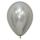 12" SEMPERTEX REFLEX SILVER 981 LATEX (50 PER BAG)