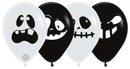 12" SEMPERTEX GHOSTS ASSORTMENT LATEX (25 PER PACK)