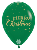 12" SEMPERTEX MERRY CHRISTMAS WINTER FASHION ASSORTMENT LATEX (25 PER PACK)